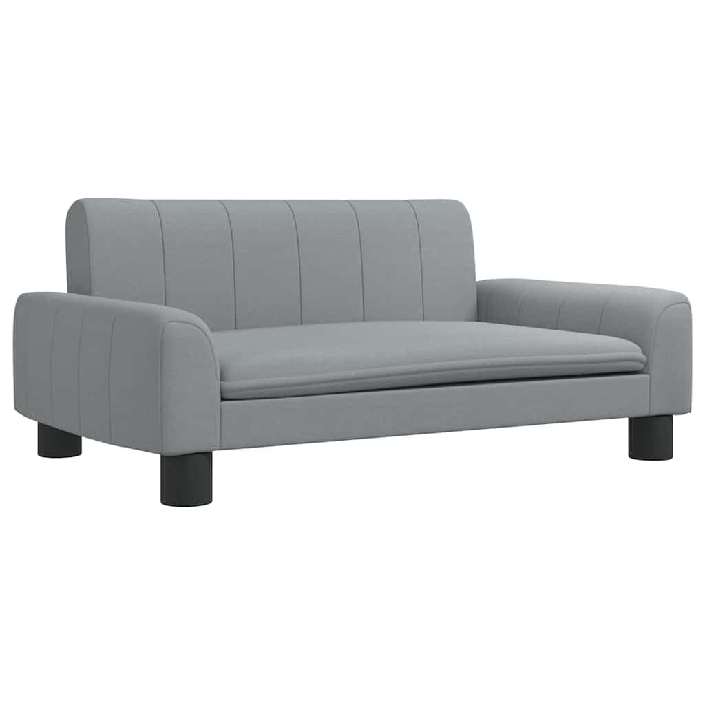 Lettino per Cani Grigio Chiaro 70x45x30 cm in Tessuto — miniatura 2 di 6