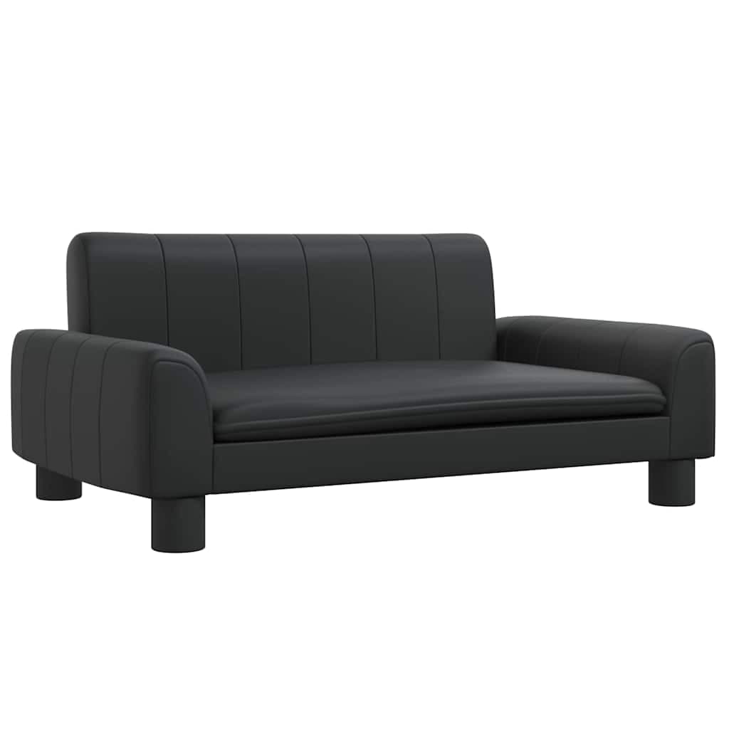 Lettino per Cani Nero 70x45x30 cm in Similpelle — miniatura 2 di 6