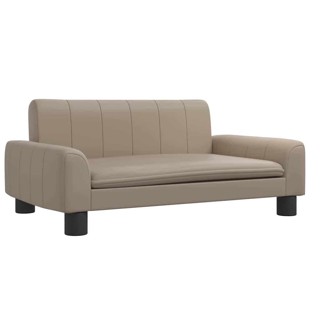 Lettino per Cani Cappuccino 70x45x30 cm in Similpelle — miniatura 2 di 6