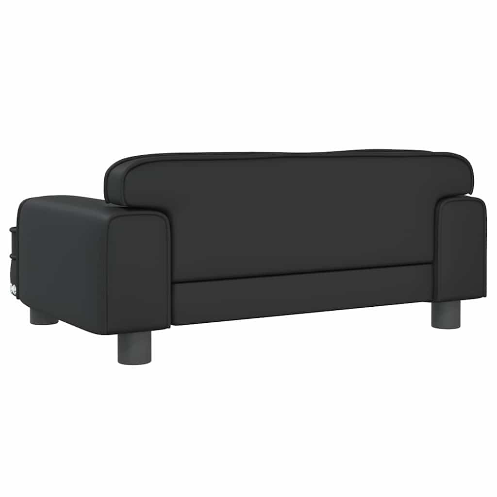 Lettino per Cani Nero 70x45x30 cm in Similpelle — miniatura 4 di 6