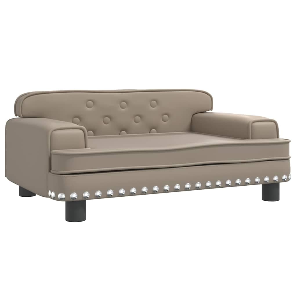 Lettino per Cani Cappuccino 70x45x30 cm in Similpelle — miniatura 2 di 6
