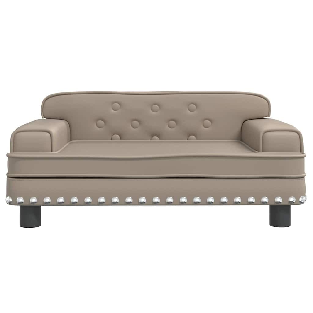 Lettino per Cani Cappuccino 70x45x30 cm in Similpelle — miniatura 3 di 6