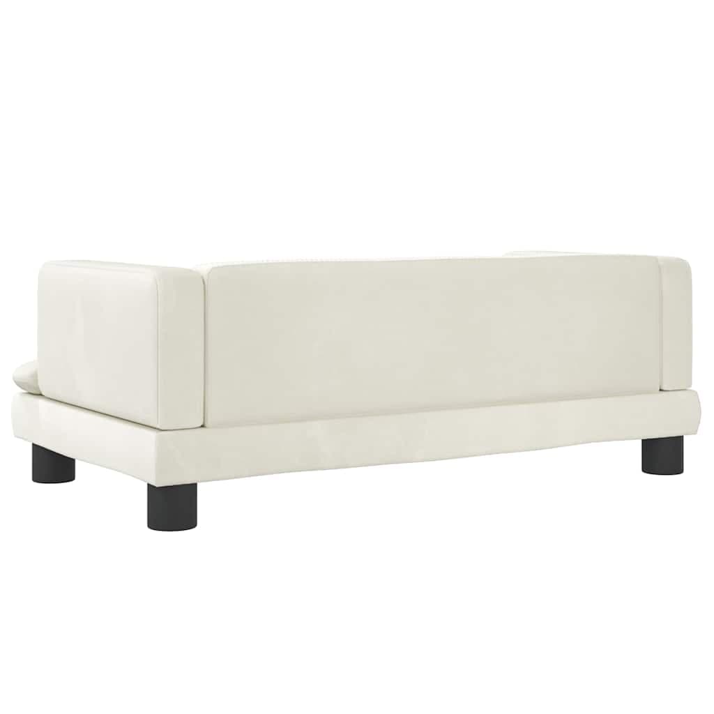 Lettino per Cani Crema 80x45x30 cm in Velluto — miniatura 4 di 6