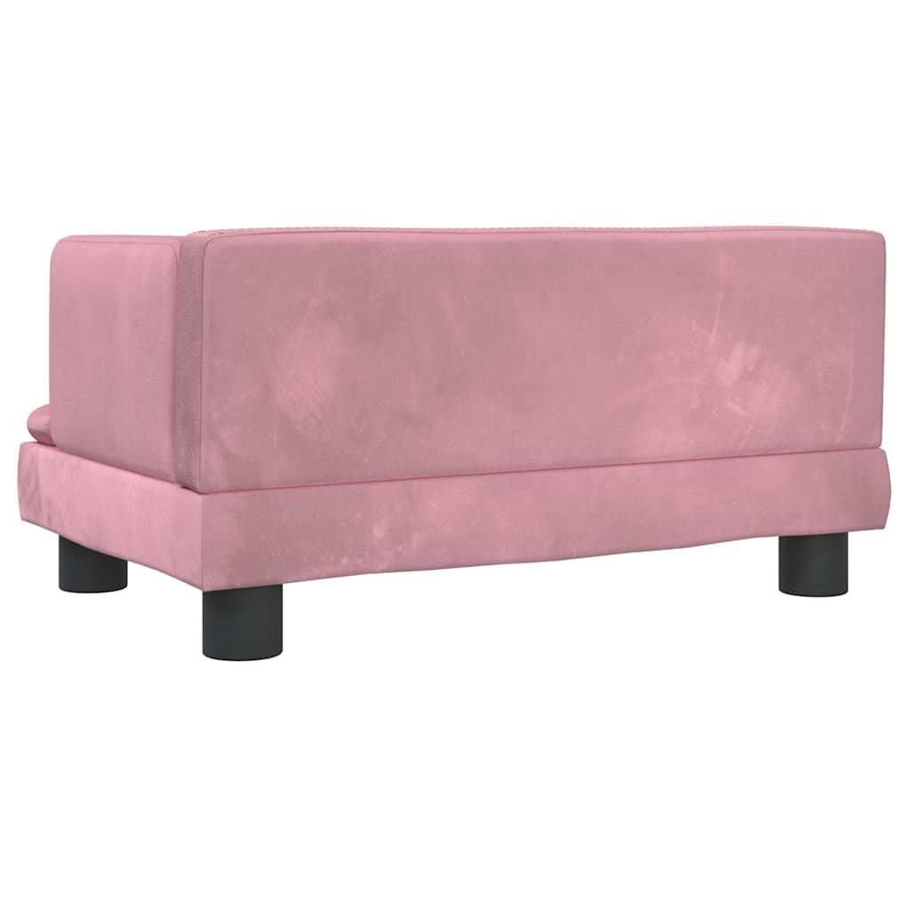 Lettino per Cani Rosa 60x40x30 cm in Velluto — miniatura 4 di 6