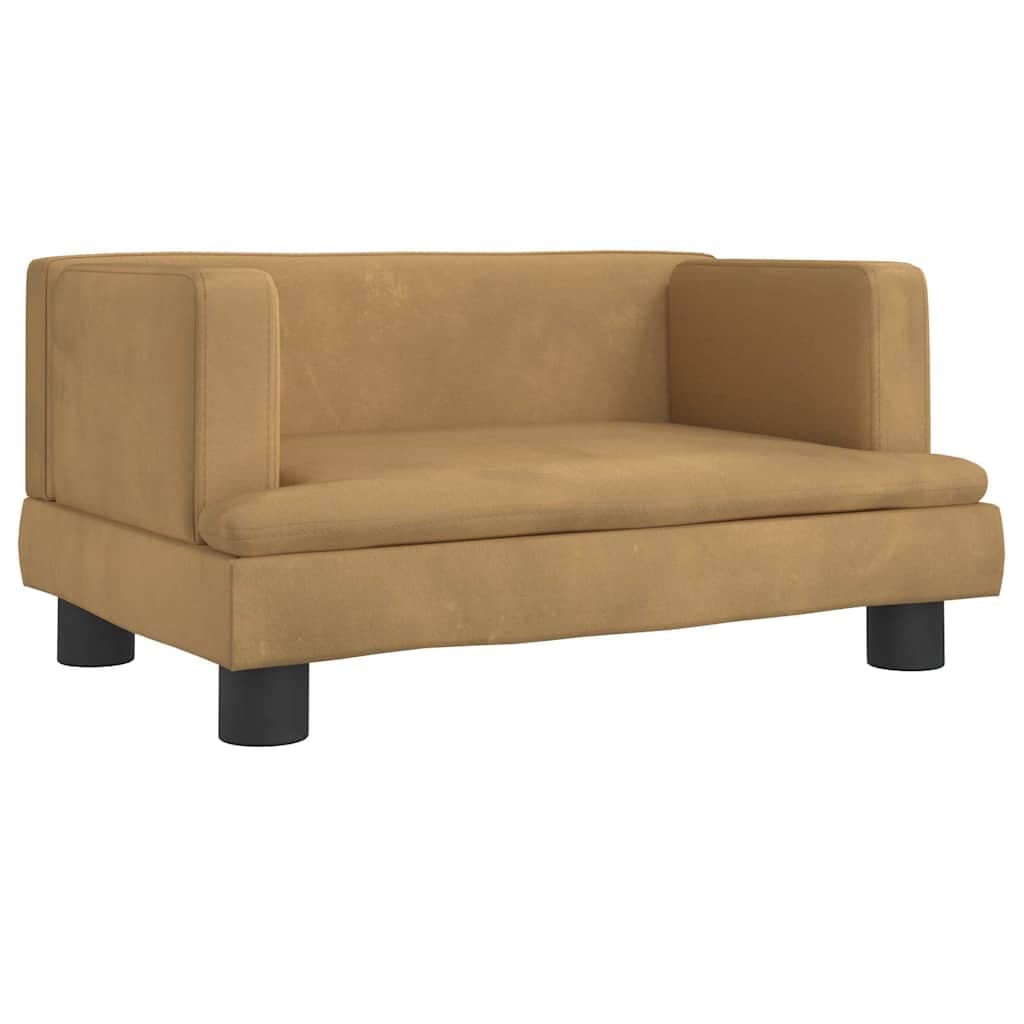 Lettino per Cani Marrone 60x40x30 cm in Velluto — miniatura 2 di 6
