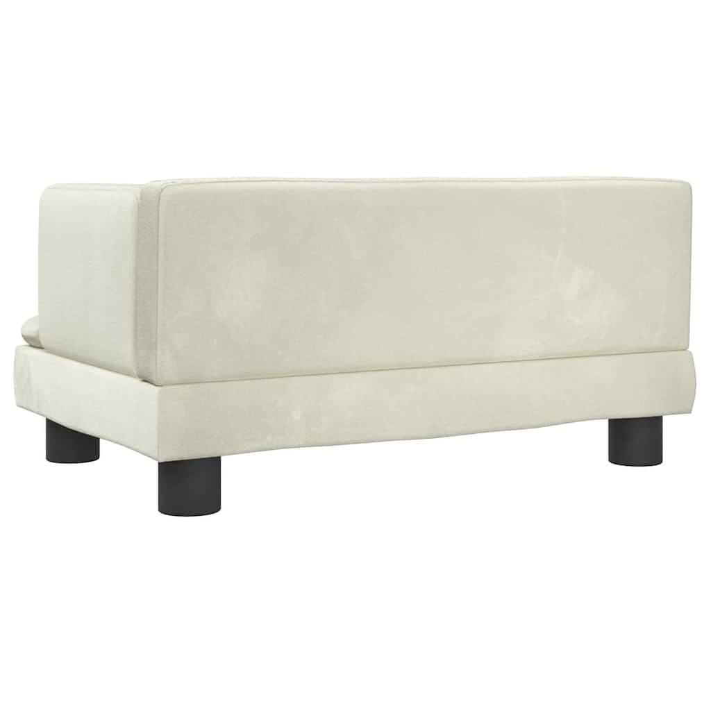 Lettino per Cani Crema 60x40x30 cm in Velluto — miniatura 4 di 6