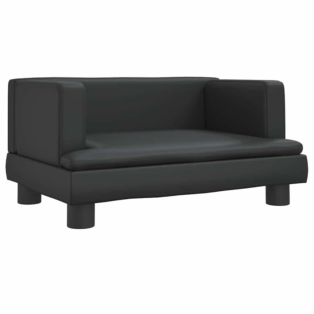 Lettino per Cani Nero 60x40x30 cm in Similpelle — miniatura 2 di 6