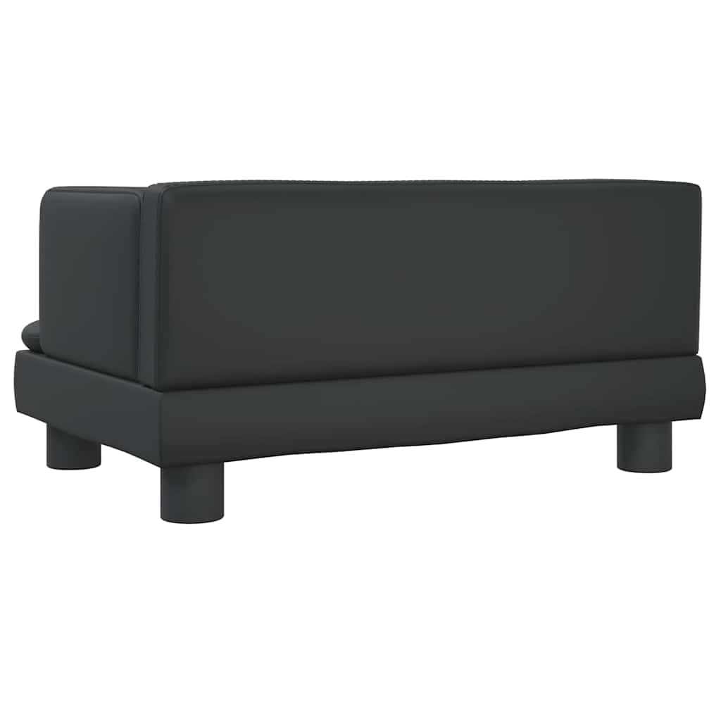 Lettino per Cani Nero 60x40x30 cm in Similpelle — miniatura 4 di 6