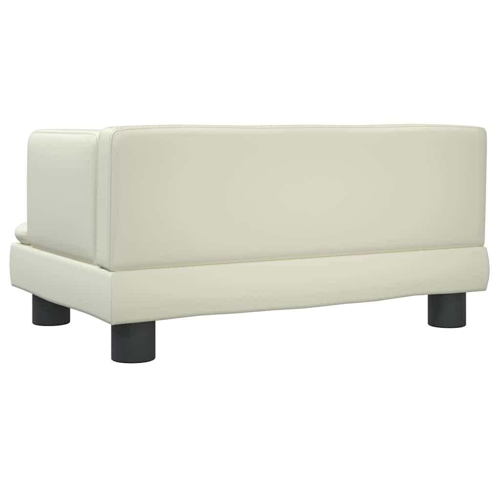 Lettino per Cani Crema 60x40x30 cm in Similpelle — miniatura 4 di 6