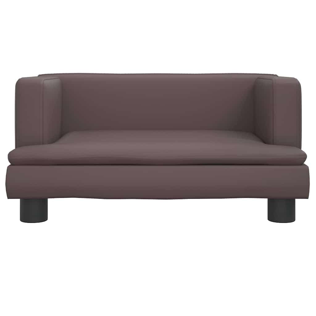 Lettino per Cani Marrone 60x40x30 cm in Similpelle — miniatura 3 di 6