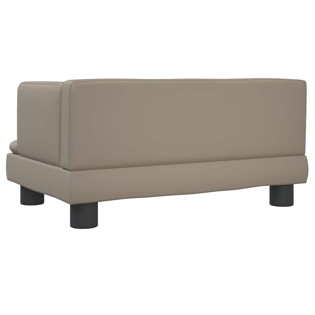 Lettino per Cani Cappuccino 60x40x30 cm in Similpelle — miniatura 4 di 6