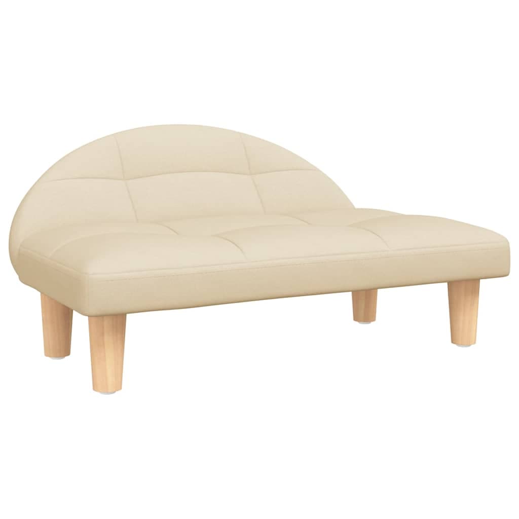 Lettino per Cani Crema 70x52x30 cm in Tessuto — miniatura 2 di 6