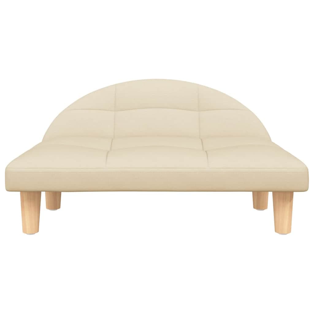 Lettino per Cani Crema 70x52x30 cm in Tessuto — miniatura 3 di 6