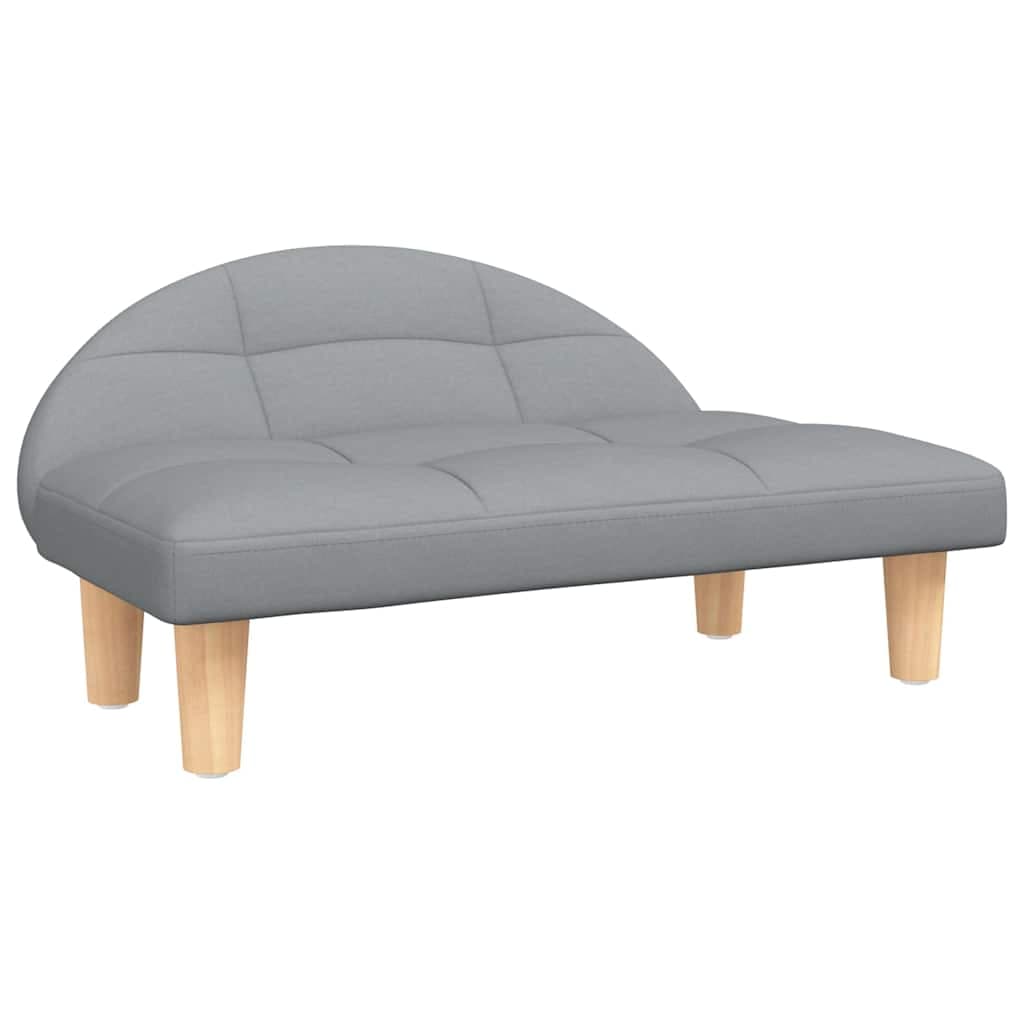 Lettino per Cani Grigio Chiaro 70x52x30 cm in Tessuto — miniatura 2 di 6