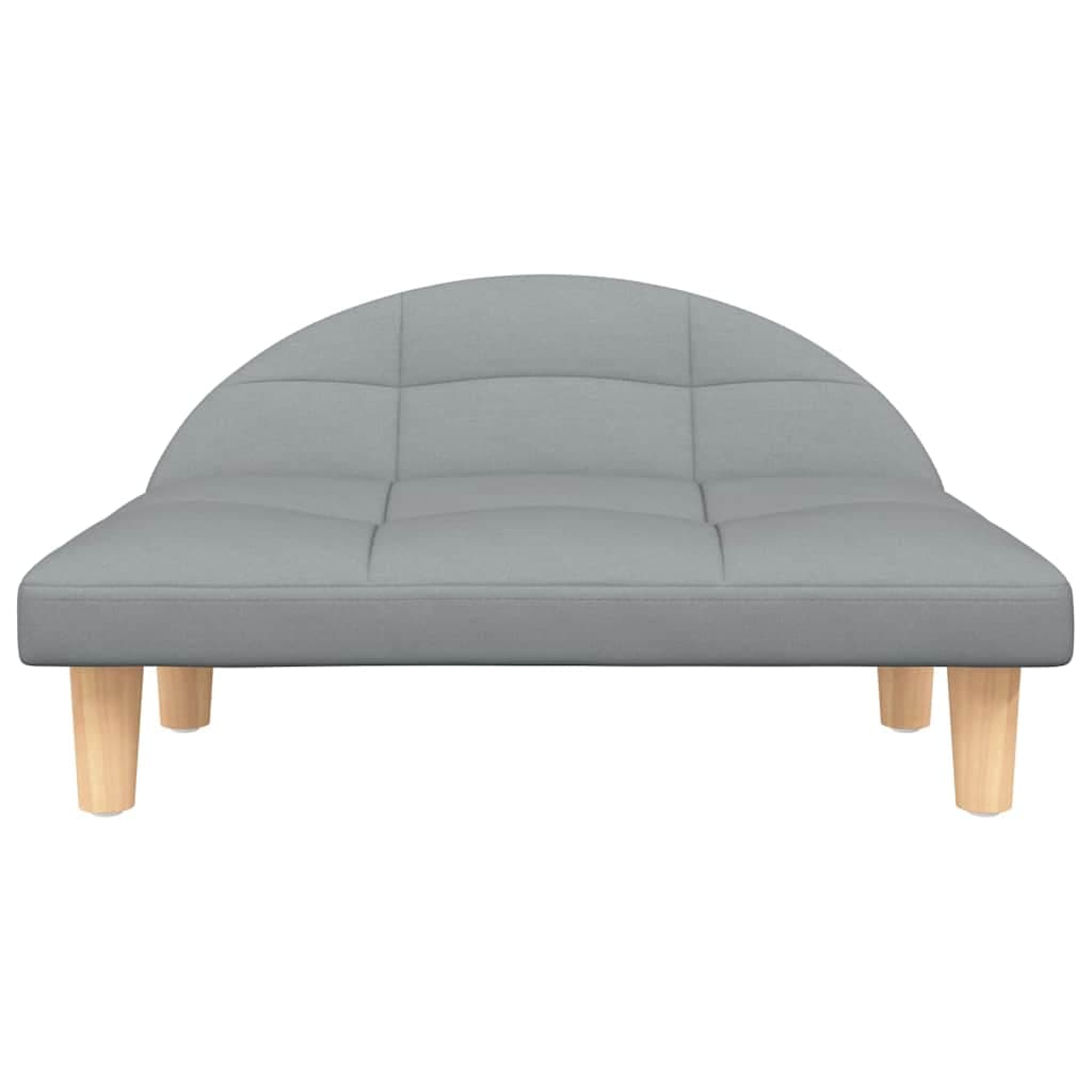 Lettino per Cani Grigio Chiaro 70x52x30 cm in Tessuto — miniatura 3 di 6