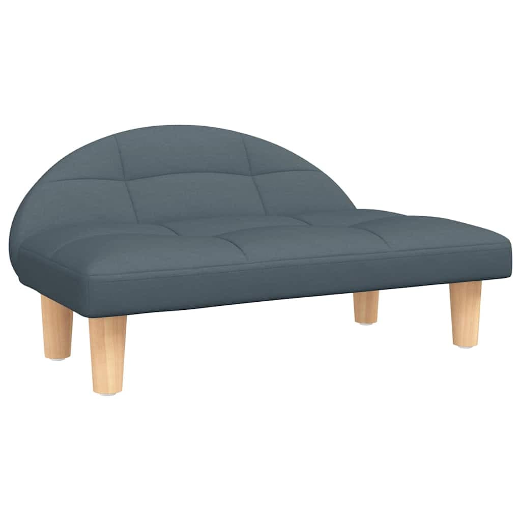 Lettino per Cani Grigio Scuro 70x52x30 cm in Tessuto — miniatura 2 di 6