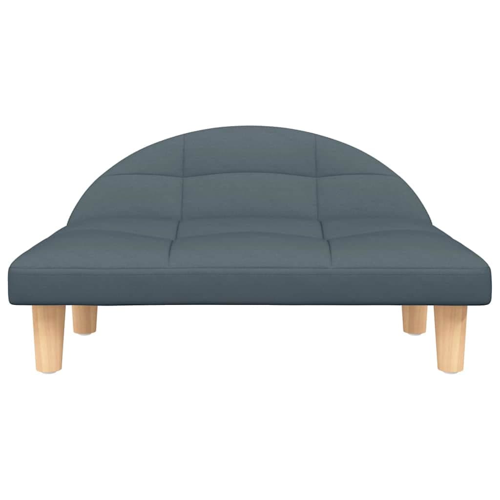 Lettino per Cani Grigio Scuro 70x52x30 cm in Tessuto — miniatura 3 di 6