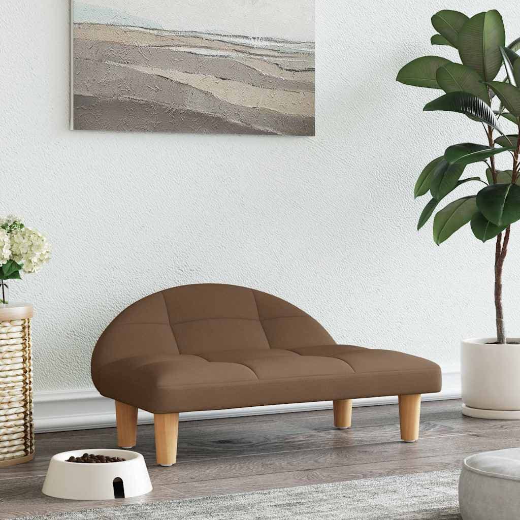 Lettino per Cani Marrone 70x52x30 cm in Tessuto — miniatura 1 di 6