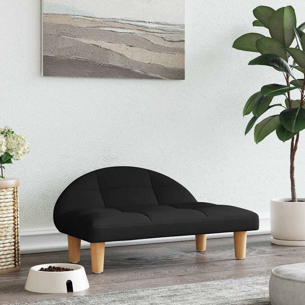Lettino per Cani Nero 70x52x30 cm in Tessuto — miniatura 1 di 6