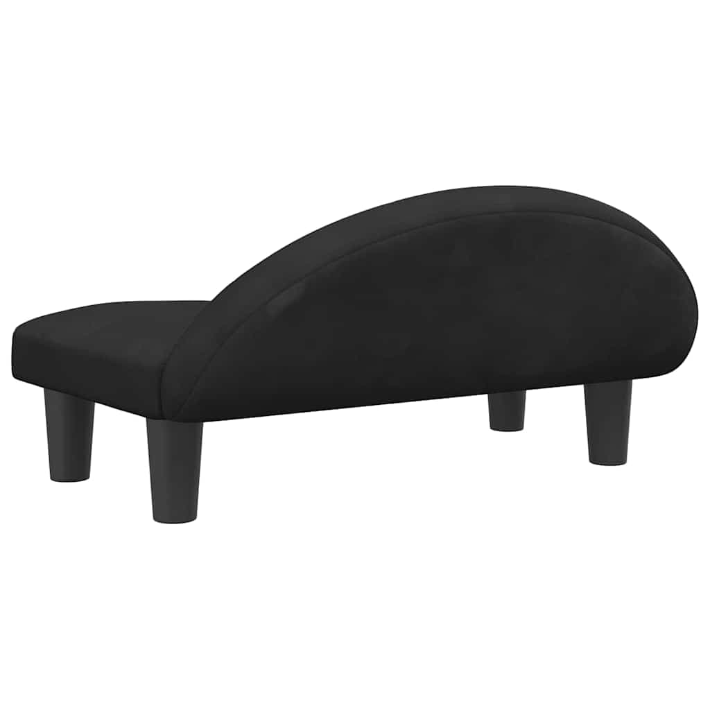 Lettino per Cani Nero 70x52x30 cm in Velluto — miniatura 4 di 6