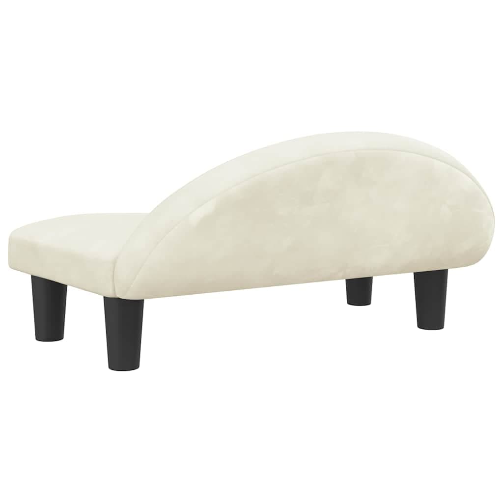 Lettino per Cani Crema 70x52x30 cm in Velluto — miniatura 4 di 6