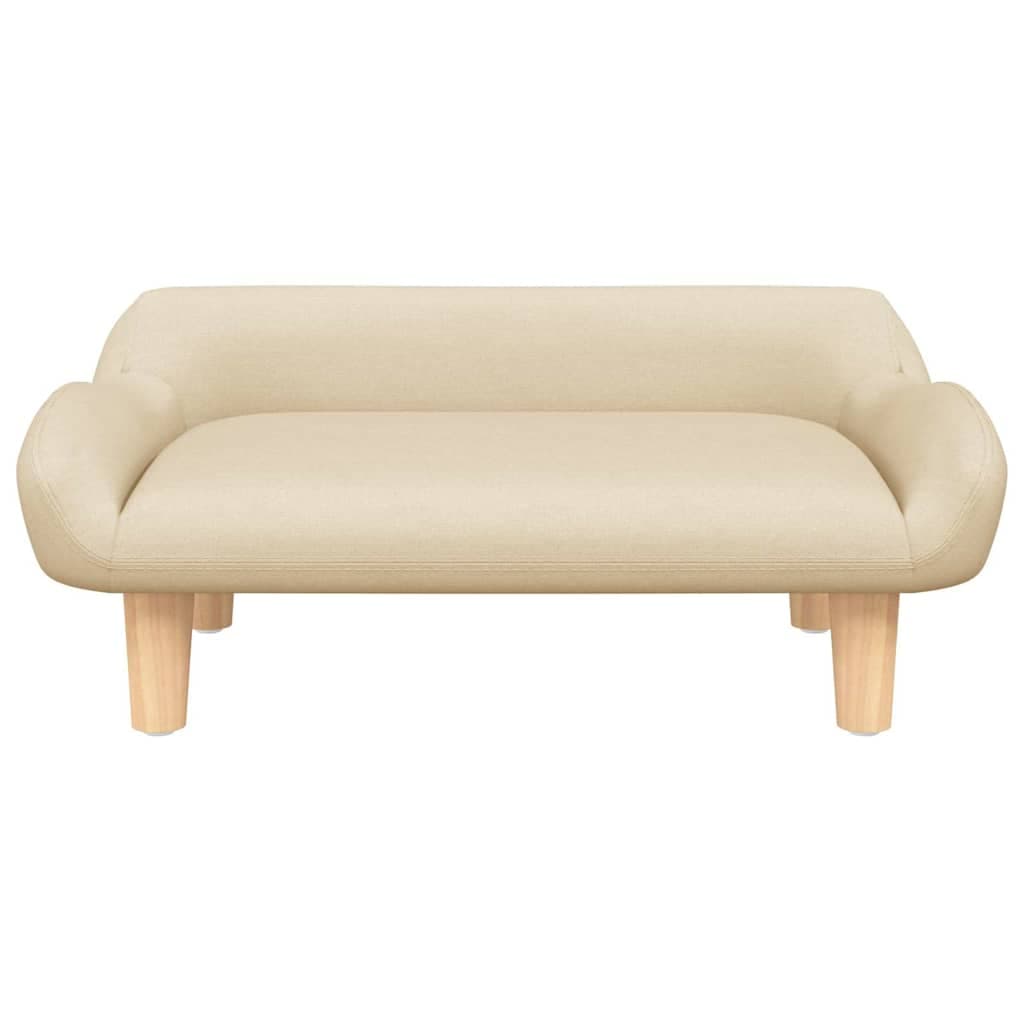 Lettino per Cani Crema 70x40x24 cm in Tessuto — miniatura 3 di 6