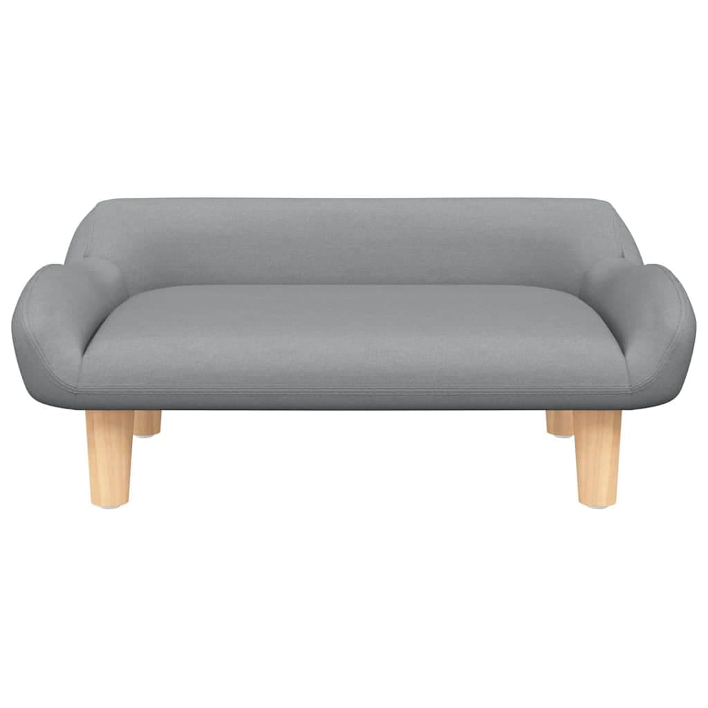 Lettino per Cani Grigio Chiaro 70x40x24 cm in Tessuto — miniatura 3 di 6