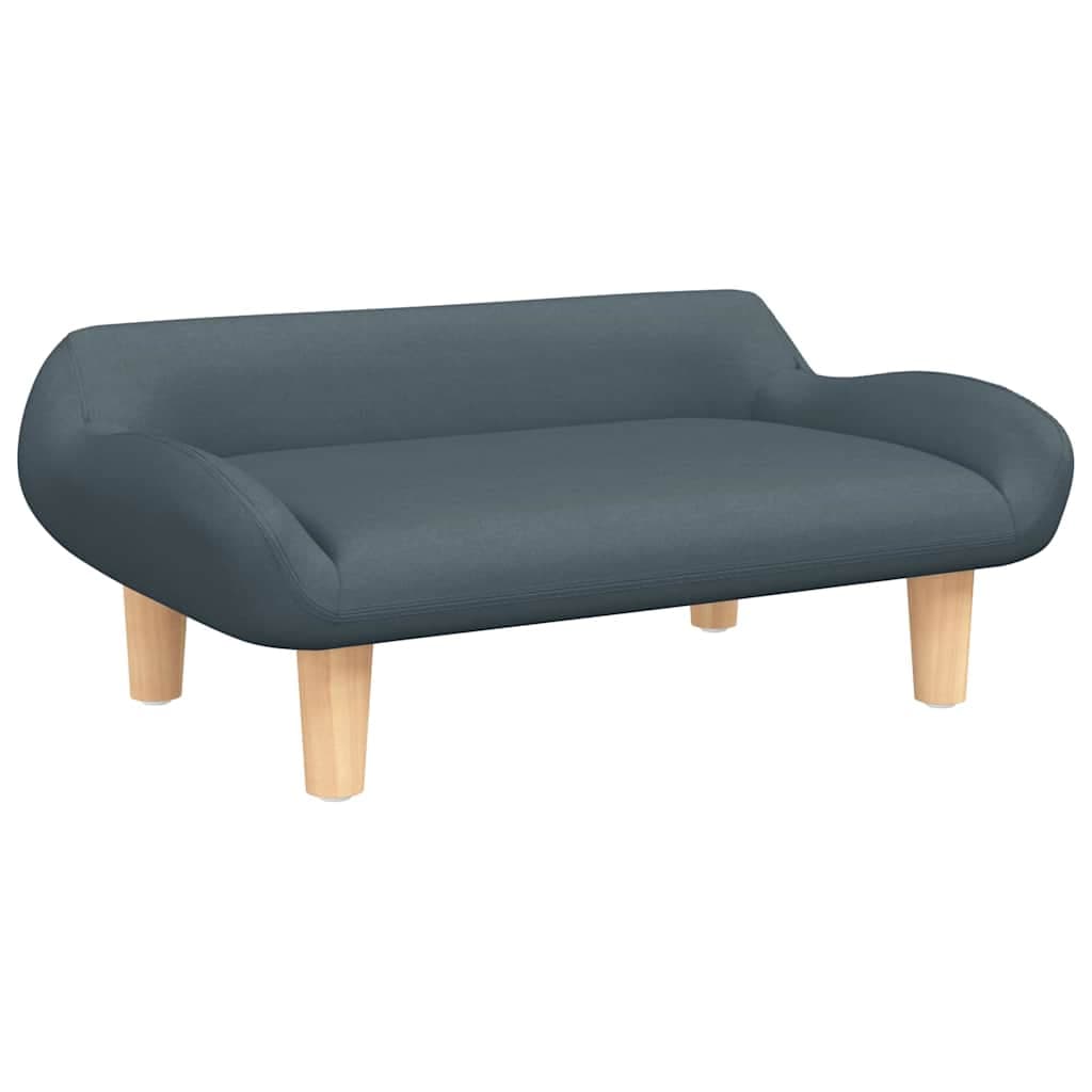 Lettino per Cani Grigio Scuro 70x40x24 cm in Tessuto — miniatura 2 di 6
