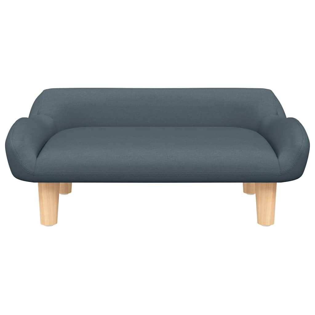 Lettino per Cani Grigio Scuro 70x40x24 cm in Tessuto — miniatura 3 di 6