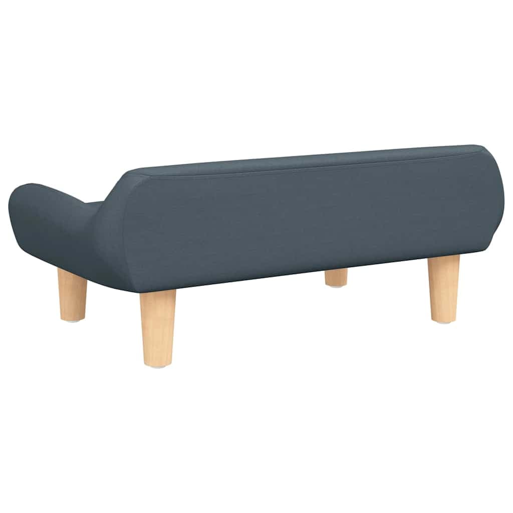 Lettino per Cani Grigio Scuro 70x40x24 cm in Tessuto — miniatura 4 di 6