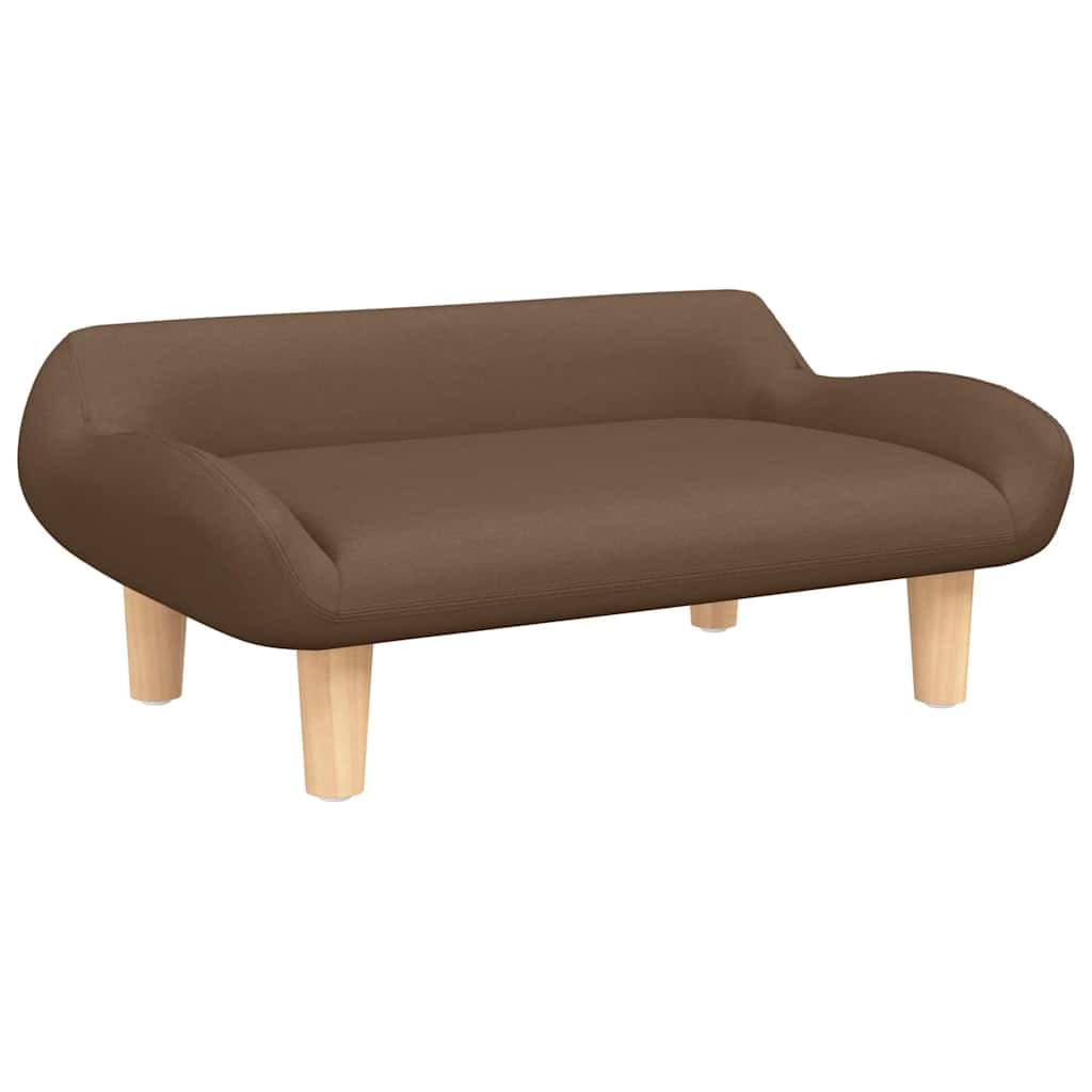 Lettino per Cani Marrone 70x40x24 cm in Tessuto — miniatura 2 di 6