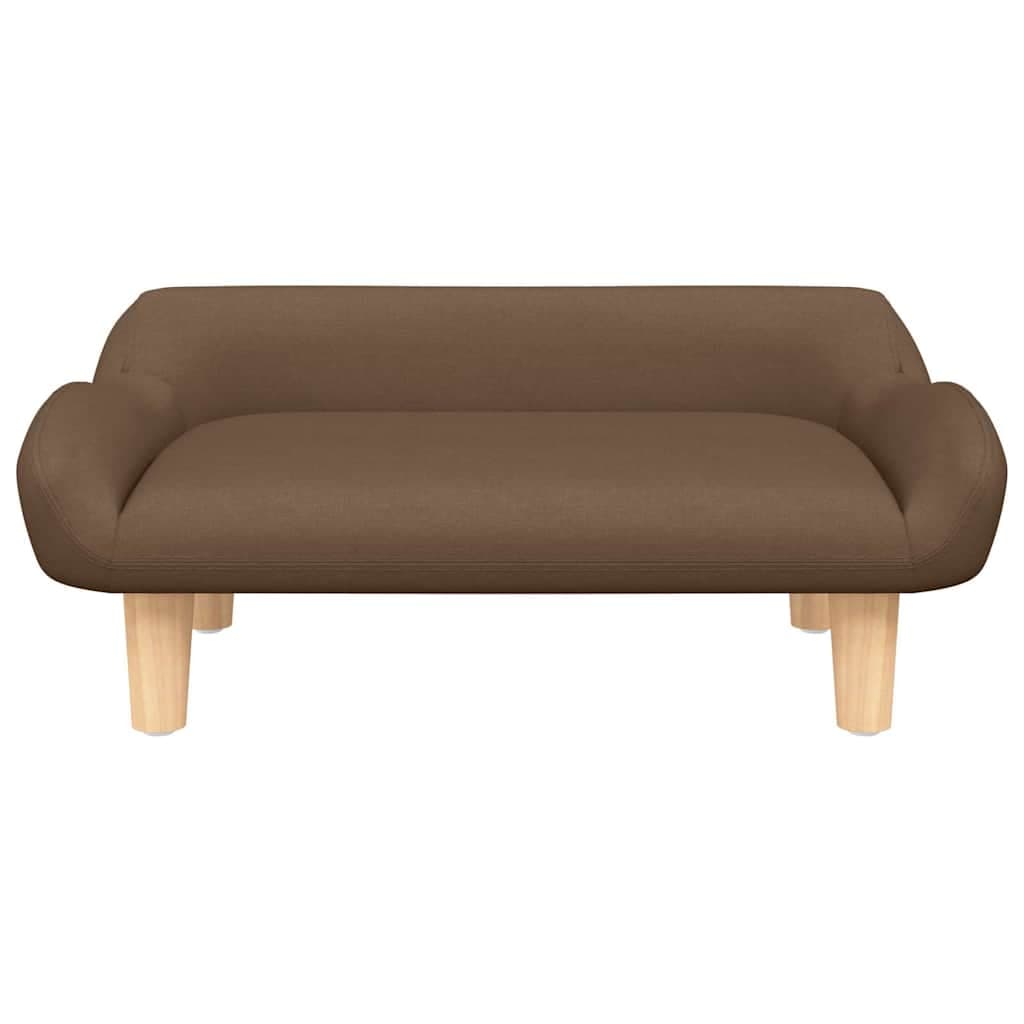 Lettino per Cani Marrone 70x40x24 cm in Tessuto — miniatura 3 di 6