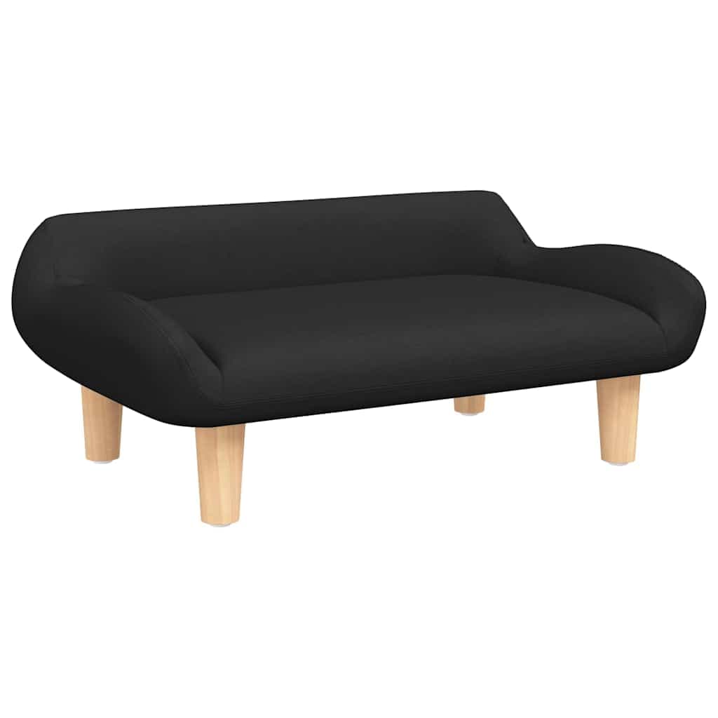Lettino per Cani Nero 70x40x24 cm in Tessuto — miniatura 2 di 6