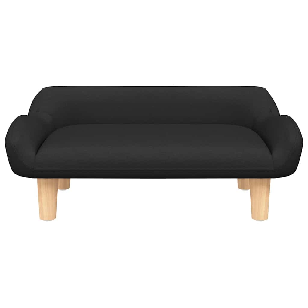 Lettino per Cani Nero 70x40x24 cm in Tessuto — miniatura 3 di 6