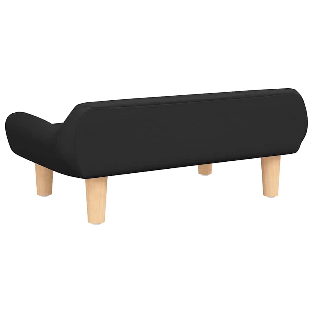 Lettino per Cani Nero 70x40x24 cm in Tessuto — miniatura 4 di 6
