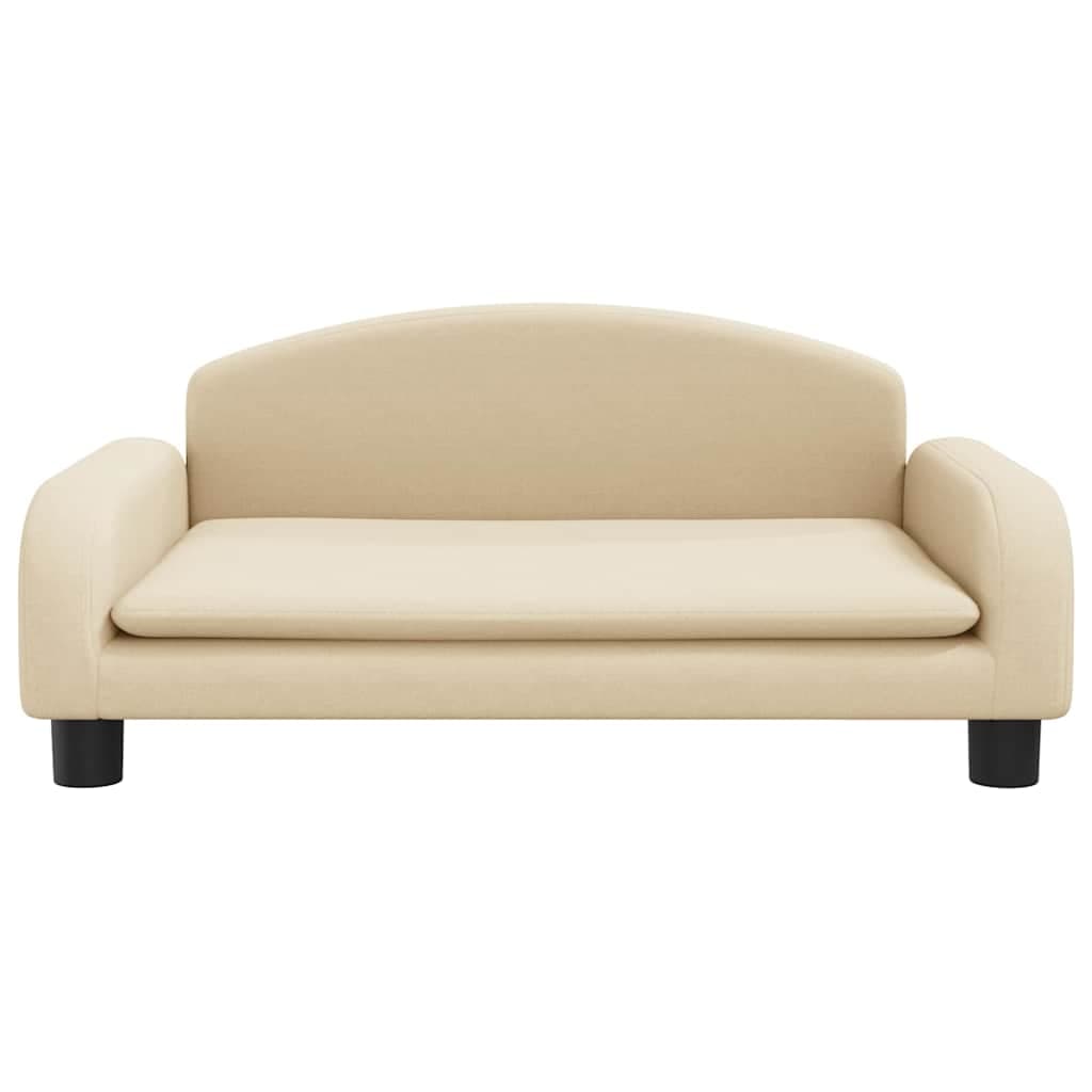 Lettino per Cani Crema 70x45x30 cm in Tessuto — miniatura 3 di 6