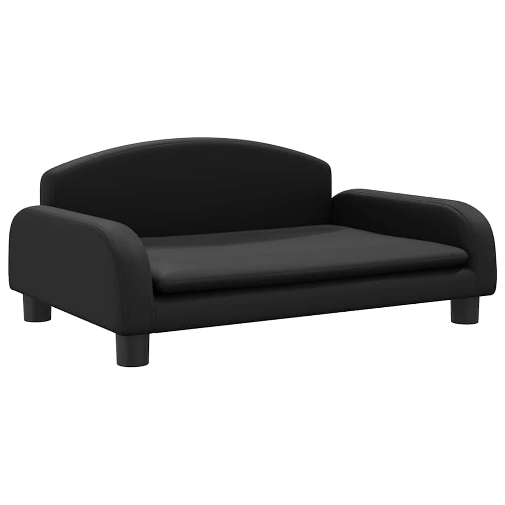 Lettino per Cani Nero 70x45x30 cm in Similpelle — miniatura 2 di 6