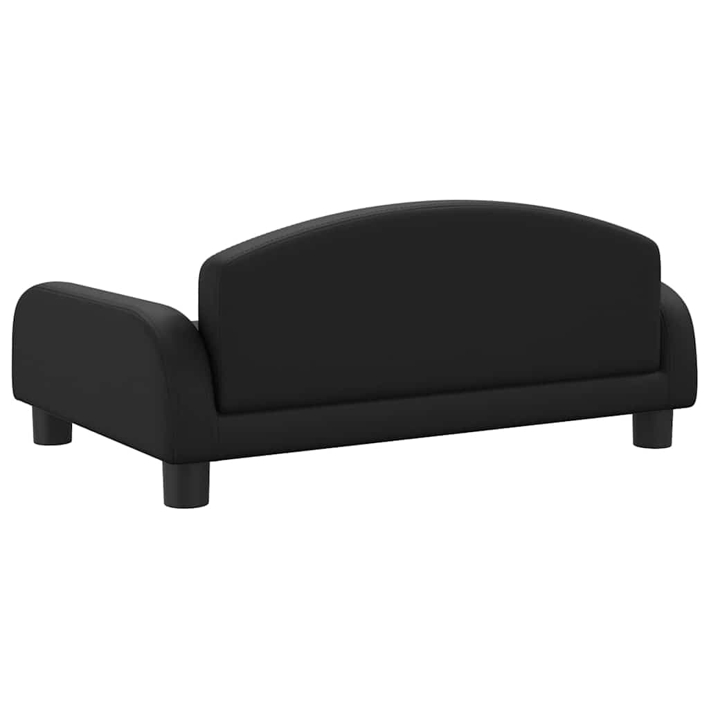 Lettino per Cani Nero 70x45x30 cm in Similpelle — miniatura 4 di 6