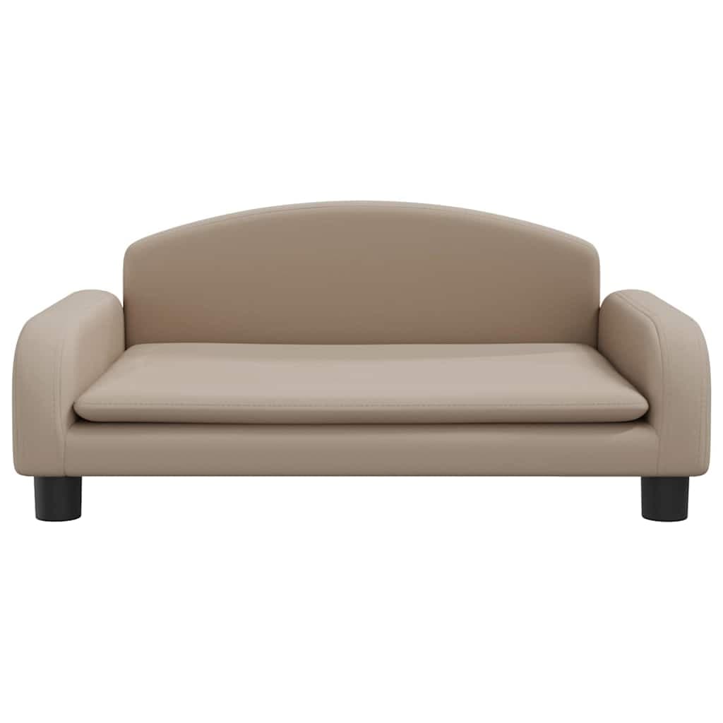 Lettino per Cani Cappuccino 70x45x30 cm in Similpelle — miniatura 3 di 6