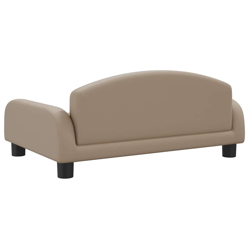 Lettino per Cani Cappuccino 70x45x30 cm in Similpelle — miniatura 4 di 6
