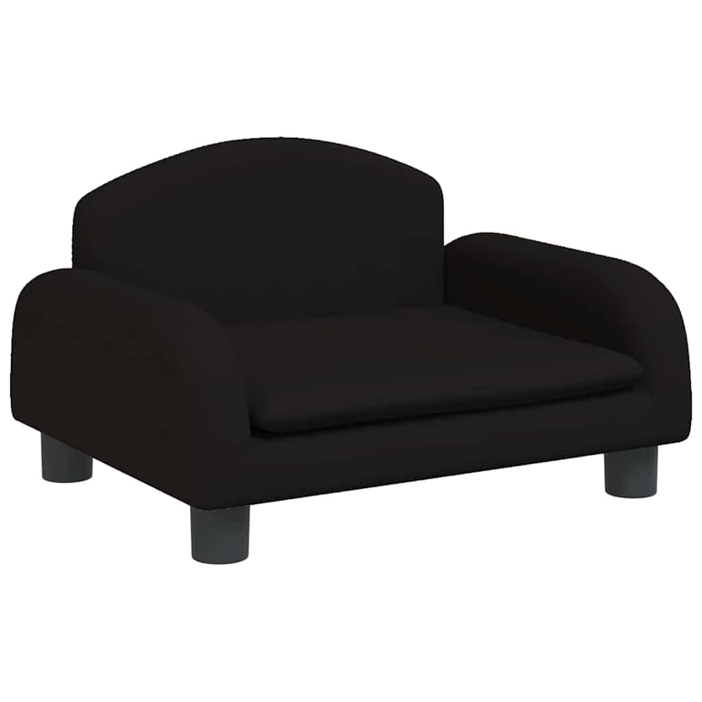 Lettino per Cani Nero 50x40x30 cm in Tessuto — miniatura 2 di 6