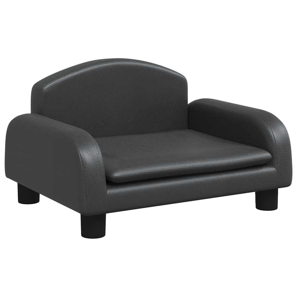 Lettino per Cani Nero 50x40x30 cm in Similpelle — miniatura 2 di 6