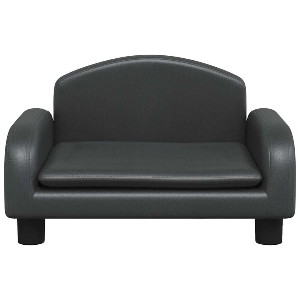 Lettino per Cani Nero 50x40x30 cm in Similpelle — miniatura 3 di 6