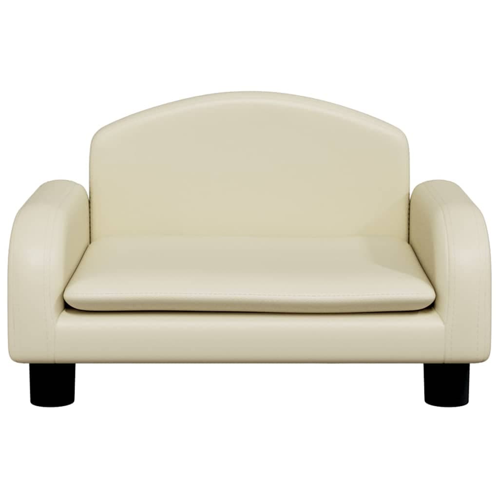 Lettino per Cani Crema 50x40x30 cm in Similpelle — miniatura 3 di 6