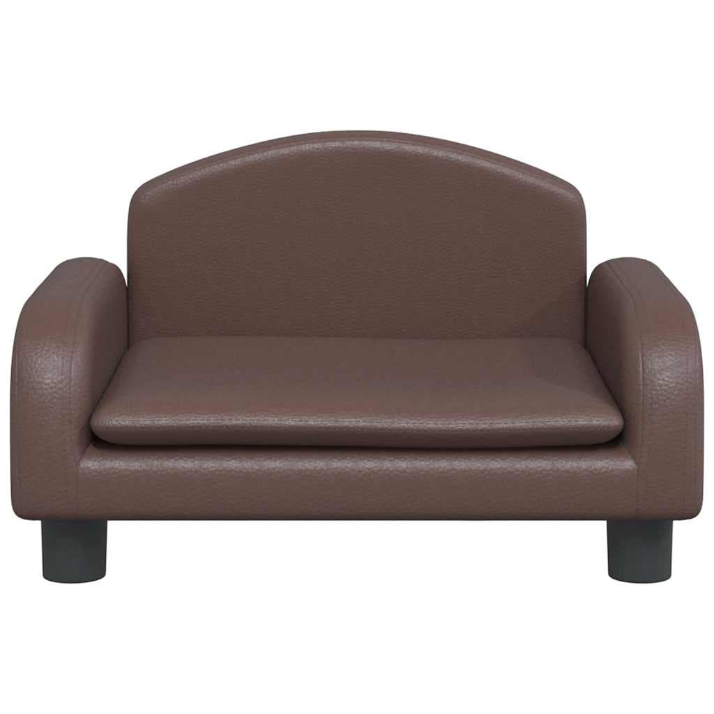 Lettino per Cani Marrone 50x40x30 cm in Similpelle — miniatura 3 di 6