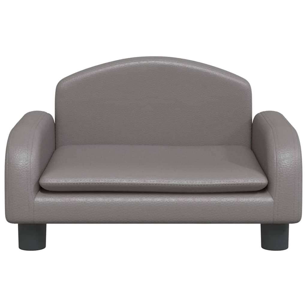 Lettino per Cani Grigio 50x40x30 cm in Similpelle — miniatura 3 di 6