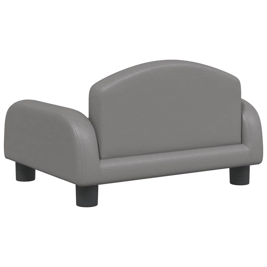 Lettino per Cani Grigio 50x40x30 cm in Similpelle — miniatura 4 di 6
