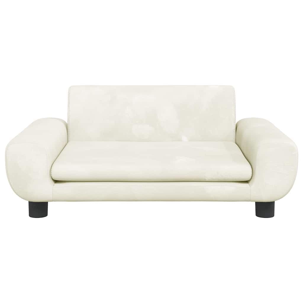 Lettino per Cani Crema 70x45x33 cm in Velluto — miniatura 3 di 6