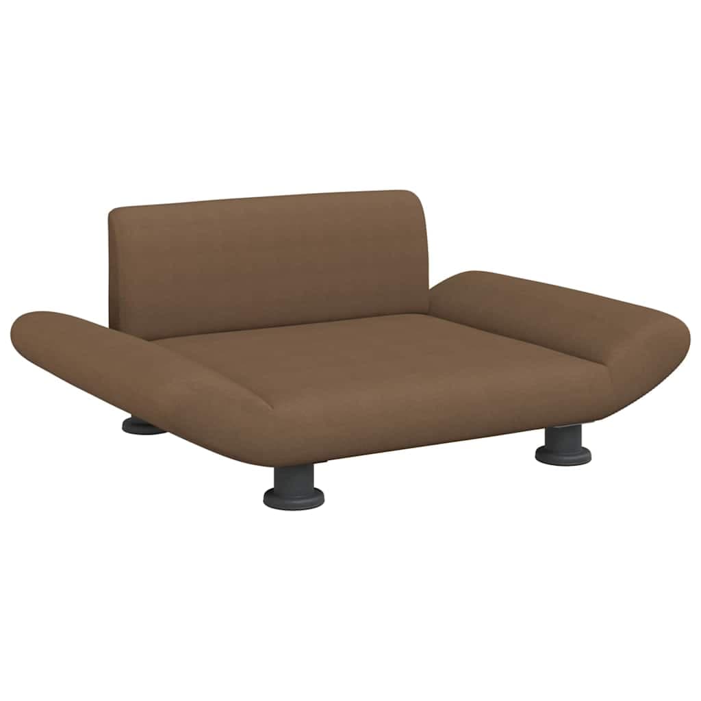 Lettino per Cani Marrone 70x45x28 cm in Tessuto — miniatura 2 di 6