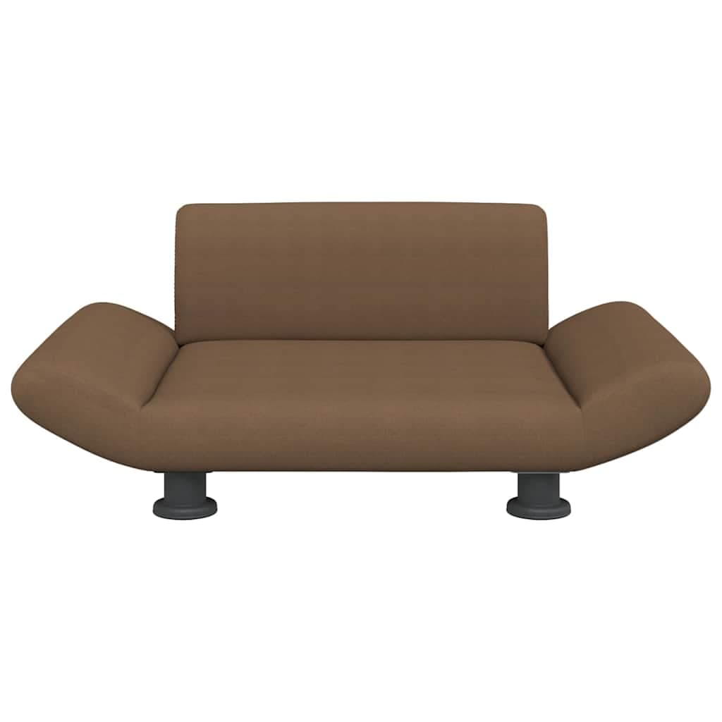 Lettino per Cani Marrone 70x45x28 cm in Tessuto — miniatura 3 di 6